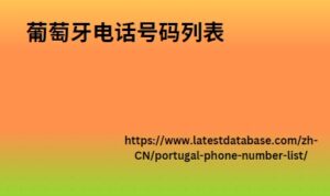 葡萄牙电话号码列表